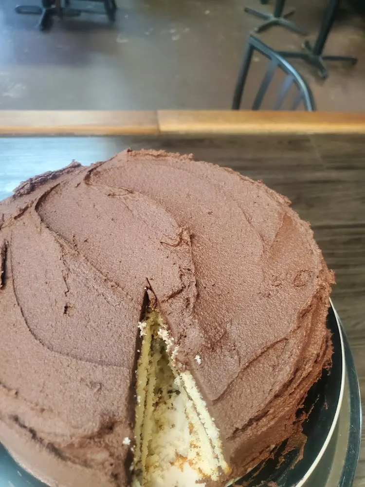 Yellow Cake with Fresh Chocolate Icing